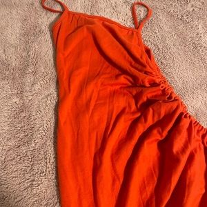 Cute short red/orange dress